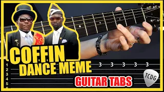 Coffin Dance Meme (Astronomia) Funeral Song on Acoustic Guitar | Tabs Lesson & Tutorial TCDG