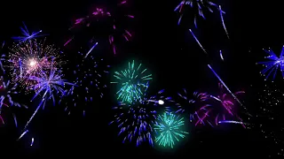 #Футаж яркий салют и фейерверки ◄4K•HD► #Footage bright fireworks and fireworks