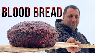 Cooking Blood Bread according to an Ancient Recipe! Extraordinarily delicious