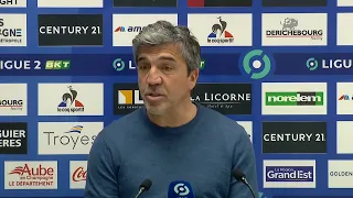 ESTAC 2-2 Pau : Réaction du coach troyen David Guion