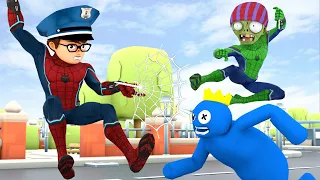 Fake Spider Hero in City - Misunderstanding SpiderNick Police - Scary Teacher 3D vs Rainbow Friends