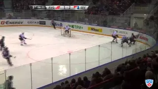 Severstal @ Avangard 02/01/2015 Highlights / Авангард - Северсталь 2:3 ОТ