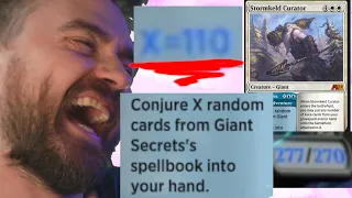 100 AURAS ON ONE GIANT! HE IS A BIG BOY! Historic MTG Arena