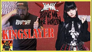 HAPPY BIRTHDAY SU!! | Bring Me The Horizon - Kingslayer (Lyric Video) ft. BABYMETAL | REACTION