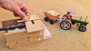 Top diy tractor the most creatives | mini rustic | making miniature for water pump | concrete bridge