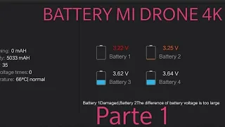 Como recuperar Bateria do Xiaomi Mi Drone 4k - Parte 1  #FJRDRONESTUDIO