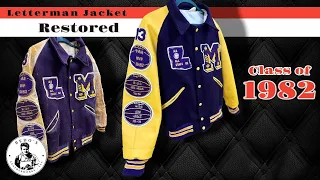 Class of 1982 Letterman jacket Restoration