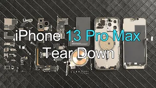 iPhone 13 Pro Max Tear Down | Better CPU And Camera, Bigger Battery, Smaller Notch, Overall Improve.