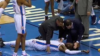 Nerlens Noel INJURY - SCARY FALL - Timberwolves vs Thunder | January 8, 2019 | 2018-19 NBA Season