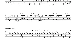 Free Drum Transcription: Jeff Pocaro - "Gaucho”