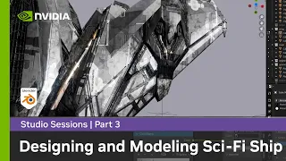 Designing & Modeling a Sci-Fi Ship in Blender w/ Wanoco4D Part 3: Geometry Nodes & Lightning Effect