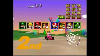 What happens when you try a 60 FPS code for Mario Kart 64 on a console
