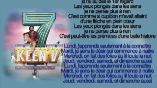 keen'v -  une semaine avec elle ( officiel video lyrics )