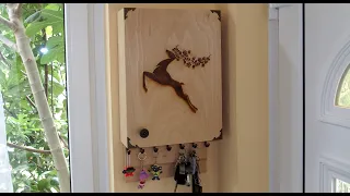 DIY: Plywood key holder / cabinet