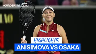 Amazing Anisimova Beats Reigning Champion Naomi Osaka | Eurosport Tennis