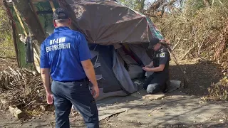 Homeless Encampment Cobourg October 22, 2022