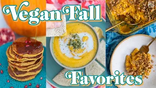 COZY VEGAN FALL MEALS  🍁 4 Easy & Tasty Breakfast, Lunch, & Dinner Recipes