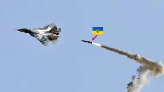 🔴A Ukrainian missile hit a Russian Su-25 fighter jet, killing the pilot instantly