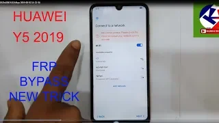 HUAWEI y5 2019 FRP BYPASS ANDROID 9.0.1 WITH FRP KEY CODE , NO TALKBACK (hindi)