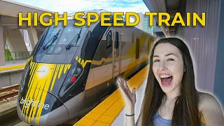 Riding the Brightline Orlando to Miami | Brand NEW High Speed Train Full Route