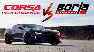 BORLA ATAK vs CORSA EXTREME NPP CATBACK EXHAUST- Camaro SS & ZL1
