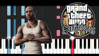 Gta San Andreas Theme (Piano Tutorial)