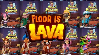 Agregando 50 Personajes al Desafío 'The Floor is Lava' en Subway Surfers🔥