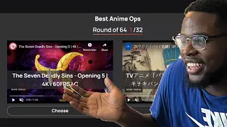 Best Anime OP Tournament Bracket