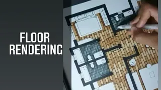 Hand Rendering Floor plan / Tutorial