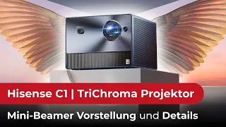 Hisense C1 - Der erste 4K Trichroma Smart Mini Projektor für viele Einsätze. Privat und gewerblich.