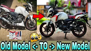 Top amazing modified Apache RTR 160 2v bs6 | Apache RTR sticker modification old model to new model