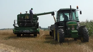 Żniwa 2015 Koszenie owsa - Harvest in Poland John Deere 1032 [Full HD]