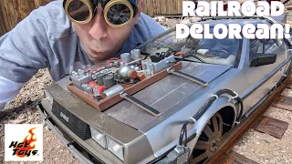 Hot Toys 3D printed Railroad track conversion Mark III Delorean or how the West was won.