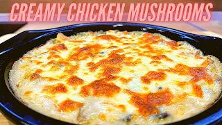 Creamy chicken mushroom recipe | julienne - Russian food recipe