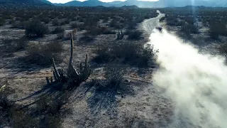 Aerial footage of Rossi pre-running the 2018 Baja 1000