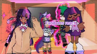 Fandoms react to each other [ 2/4] | Twilight sparkle/ My little pony 🌟|| 🇲🇽/🇱🇷