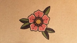 How to Draw an Old School Flower Tattoo by thebrokenpuppet