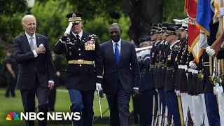 Biden welcomes president of Kenya to the White House