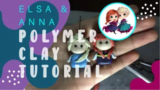 Queen Elsa & Princess Anna Chibi Polymer Clay Tutorial *EASY