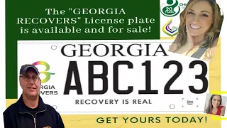 New Georgia License Plate Supports Recovery