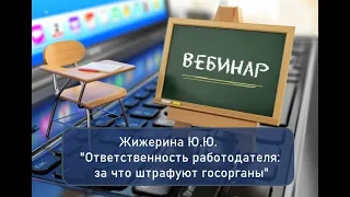 Вебинар: "Ответственность работодателя: за что штрафуют госорганы"