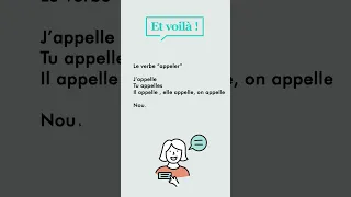 Le verbe "appeler" | Conjugaison Française : Présent de l'indicatif 1er Groupe