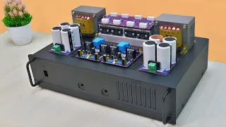 First time making Amplifier using 2 Transformers | Full amplifier assembly #cbzproject