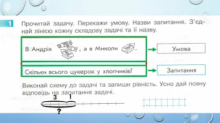 Знайомство із задачею  1 клас Скворцова