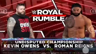 WWE 2K22 Roman Reigns vs Kevin Owens Undisputed championship in Royal rumble. |Today Gamerz 47|