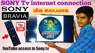 How to connect Internet to SONY Bravia LED Tv | in Tamil | By Jagadeesan