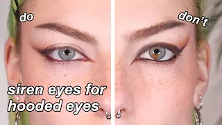 how i do the siren make-up on my HOODED eyes