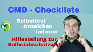 CMD - Checkliste zur Selbstbefragung, Anzeichen, Selbsttest - Craniomandibuläre Dysfunktion