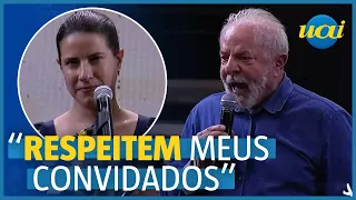 Lula reclama de vaias a Raquel Lyra em Pernambuco