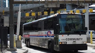 NEW JERSEY BUS EVENING RUSH PARADE AT PABT PORT AUTHORITY BUS TERMINAL PART 1